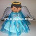 Torta di Pannolini Pampers angelo angioletto azzurro maschio - idea regalo, originale ed utile, per nascite, battesimi e compleanni