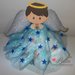 Torta di Pannolini Pampers angelo angioletto azzurro maschio - idea regalo, originale ed utile, per nascite, battesimi e compleanni