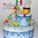 Torta di Pannolini Pampers NAVE / BARCA / MOTOSCAFO idea regalo nascita battesimo baby shower