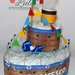 Torta di Pannolini Pampers NAVE / BARCA / MOTOSCAFO idea regalo nascita battesimo baby shower