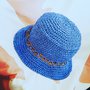 Cappello pescatore all'uncinetto buchet hat estivo uomo/donna  