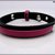 bracciale in cuoio fiorentino bicolore nero / rosa ciclamino, regolabile, idea regalo uomo o donna