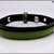 bracciale in cuoio fiorentino bicolore nero / verde, regolabile, idea regalo uomo o donna