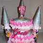 Torta di Pannolini Pampers Castello principessa bambina femmina - idea regalo, originale ed utile nascita battesimo