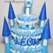 Torta di Pannolini Pampers Castello - idea regalo, originale ed utile, per nascite, battesimi e compleanni baby shower