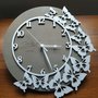 Orologio legno farfalle