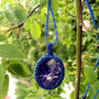 ciondolo in macrame con sodalite