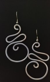Orecchini wire donna alluminio monachelle acciaio magic Flower store 