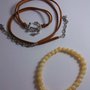 set bracciali uomo marrone e beige