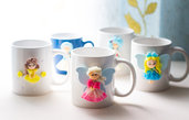 tazze in fimo, tazze personalizzate in fimo, tazze decorate con fimo, tazze decorate in fimo, Idee regalo, fatte a mano, mug