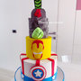 Torta scenografica Avengers compleanno 