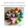 Inserzione riservata per macarons calamita per tableau de mariage