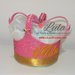 Torta di Pannolini Pampers Corona Re Regina principessa + nome idea regalo femmina utile nascita battesimo