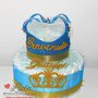 Torta di Pannolini Pampers Corona grande Re Regina principe principessa + nome idea regalo utile nascita battesimo baby shower