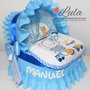 Torta di Pannolini Pampers Carrozzina Culla idea regalo originale utile baby shower nascite, battesimi