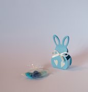 Scatolina portaconfetti, segnaposto a forma di coniglietto 