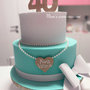 Torta scenografica Tiffany - 40 anni 