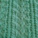 copertina  verde tiffany di  misto lana , fatta a mano 