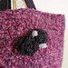 Secchiello in lana con roselline