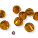 30 Perle Vetro - Tonde Sfera - 12 mm - Colore: Ambra chiaro - KMC12-AC