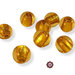 30 Perle Vetro - Tonde Sfera - 12 mm - Colore: Ambra chiaro - KMC12-AC