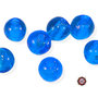 30 Perle Vetro - Tonde Sfera - 12 mm - Azzurro - KMC12-AZ