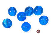 30 Perle Vetro - Tonde Sfera - 12 mm - Azzurro - KMC12-AZ