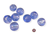30 Perle Vetro - Tonde Sfera - 12 mm - Blu Light - KMC12-BL