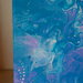 Quadro dipinto a mano - fluid painting - mandala dot painting - idea regalo, arredo casa 