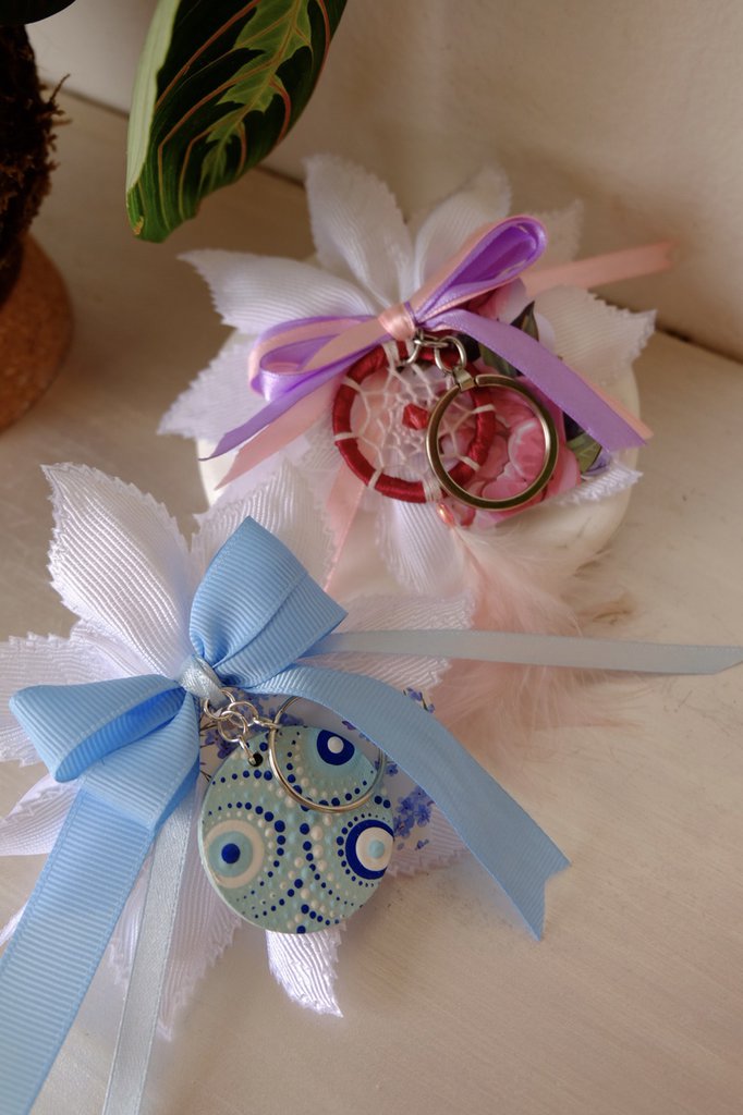 THINCAN Portachiavi Acchiappasogni, Portachiavi, Ciondolo, Cellulare, Auto, Portachiavi Da Donna, Blu