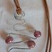 Collana wire e ceramica  rosa 