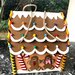 Gingerbread house, porta panettone, scatola di cartone decorata in feltro