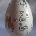 Uovo in ceramica di castelli dipinto a mano cm 15