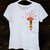 t-shirt bimba sotto una pioggia di cuori