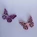 Farfalle fustellate in cartoncino e gomma Eva 
