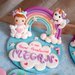 Cake Topper bomboniera unicorno bimba  primo compleanno