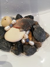 Collana perle e pietre naturali