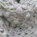 Baktus/scialle in calda lana Alpaca Lamé panna fatto a mano all’uncinetto 