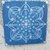 Mandala quadro meditazione yoga home decor blu