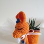 Lama amigurumi portapiante pupazzo bomboniera