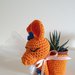 Lama amigurumi portapiante pupazzo bomboniera