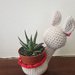 Lama amigurumi portapiante pupazzo bomboniera