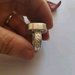 anello giada della malesia artigianale in argento 925