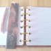 Set Notebook A7 in resina con segnalibro, fatto a mano
