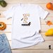 T-shirt festa di halloween personalizzata con nome in cotone manica corta, maglietta con scritta, maglietta con iniziale e nome