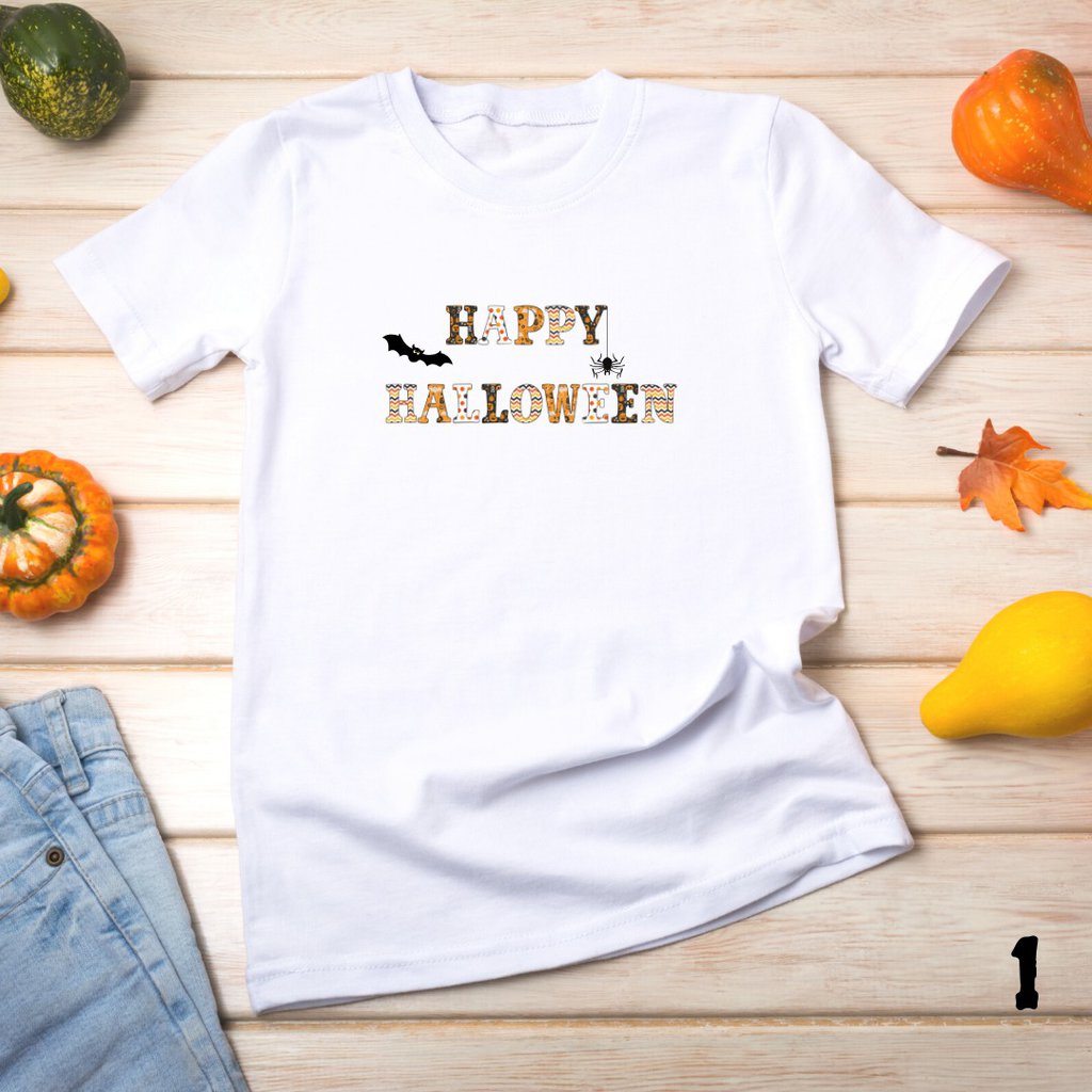 T-shirt Halloween Donna Tiorhooe - Design Fantasma E Zucca, Morbida, Maniche Corte, Taglieforti
