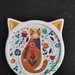 Piatto gatto in ceramica 