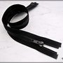 1 cerniera chiusura lampo zip colore nero, divisibile, misura cm.45