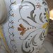 Portaombrelli in ceramica di castelli dipinto a mano cm 52
