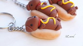 Portachiavi cane Hotdog